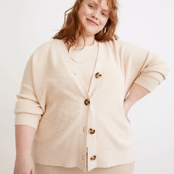 Madewell Cream Cardigan Size L - Picture 5 of 6